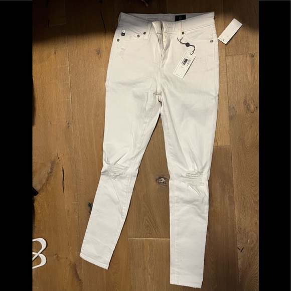 AG - white skinny ankle jeans. - Picture 1 of 2